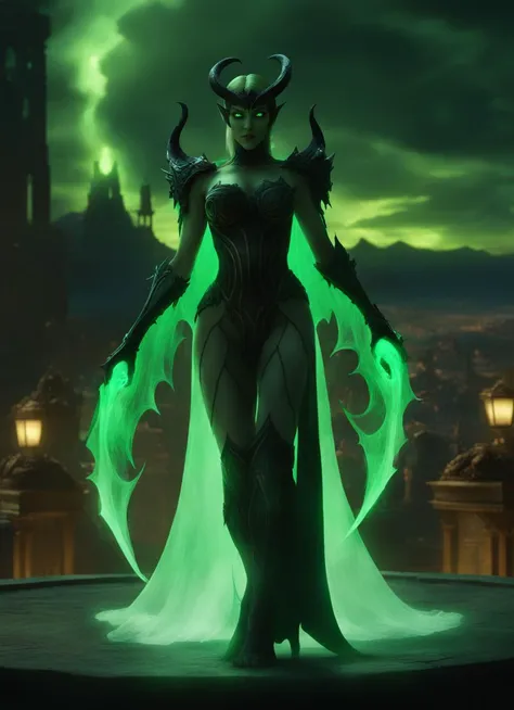 Three eyes, Large ears, poison fangs, sneering,full bodyesbian,Hela hairstyle,D罩,Kirin arm,Six crab legs,combats