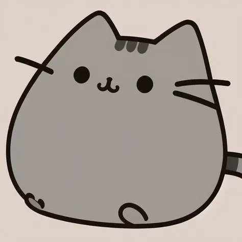 ((masterpiece,best quality)), absurdres, <lora:Pusheen:0.6>, Pusheen, animal focus, cat, flat colors,