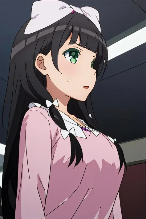 extremely detailed 8K wallpaper,
masterpiece,best quality,1girl,solo,nice hand,good hand,
<lora:Kaiko_Mikuniyama_v1:1>, Kaiko,head bow,big eyes,green eyes,