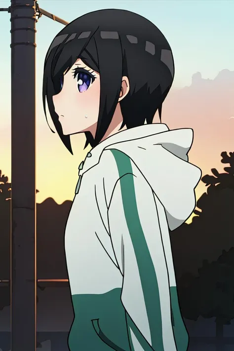 extremely detailed 8K wallpaper,
masterpiece,best quality,1girl,solo,nice hand,good hand,
<lora:Chihiro_Hashima_v1:1>, Chihiro_Hashima,green-white hoodie,jeans,from side, detailed eyes,high res eyes,perfect eyes,outdoors,