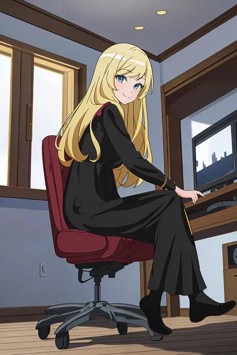 (8k uhd, masterpiece, best quality, high quality, absurdres, ultra-detailed, detailed background), 1girl,
<lora:Ashley_Oono_v1:0.8>, Ashley_Oono,looking at viewer,
indoors,smile,sitting on chair,from below,