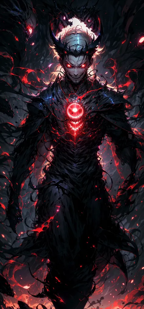 Best quality, masterpiece, ultra high res, (photorealistic:1.37), raw photo, 135mm lens close up shots, close up shots, 1devil, prefect face, prefect face, evil smile face, big muscular, strong, demon, long grey hair in the air, long legs, open chest, dark cloak, fire all over body, fire body, fire dragon, fire inside body, (EnergyVeins:1.4), glowing eyes, Sexy Muscular, walking on fotan, booming environment, dark themes, , huoshen, Endsinger, nvwashi, dynamic lighting all over body, , plasttech, perfecteyes, <lora:monstermix2-10:0.600000>, , <lora:PastTech-20:0.600000>, , <lora:perfecteyes-000007:0.400000>
