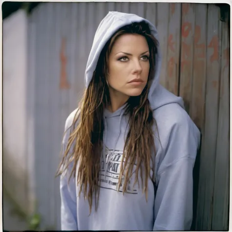 <lora:kristaallen__xl_lora_53 resized:1>  beautiful woman kristaallen, film grain, iso 100, model film shoot, hoody, grunge, street art,