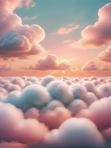 A dreamy skyscape, clouds morphing into ral-dshwshsop against a pastel sunset, serene, high-resolution, aesthetic beauty, ultra HD <lora:ral-dshwshsop-sdxl:1>