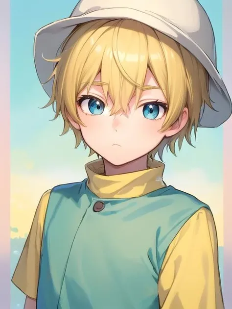 A close up of a person wearing a hat and a shirt - SeaArt AI
