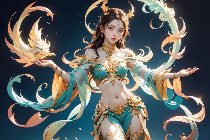 fantasy,illustration,
1girl,groin,
Luminous Illumination, Ethereal Glow, Glowing Highlights,
<lora:dunhuang_20230625021029:0.7>