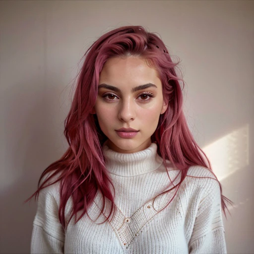 <lora:fitaitana_sd15_512_128_64_v1:1> fitaitana pink hair, 1girl, wearing a turtleneck sweater,, professional, photography, excellent lighting, impeccable, precision, rich colors, deep shadows, clarity, high-resolution, razor-sharp, composition, light and shadow, timeless beauty, captivated, artistry, craftsmanship, elegance, sophistication, exquisite, details, atmosphere, balance, masterful, technique, expertly captured, stunning, visual impact, top-quality, compelling, professional-grade, aesthetics, flawless, remarkable, perfection, attention, dynamic, evocative, nuanced, depth, vibrancy, masterclass, breathtaking, awe-inspiring, high-definition, alluring, enchanting, texture, storytelling, mesmerizing, cinematic, elite, artistry.