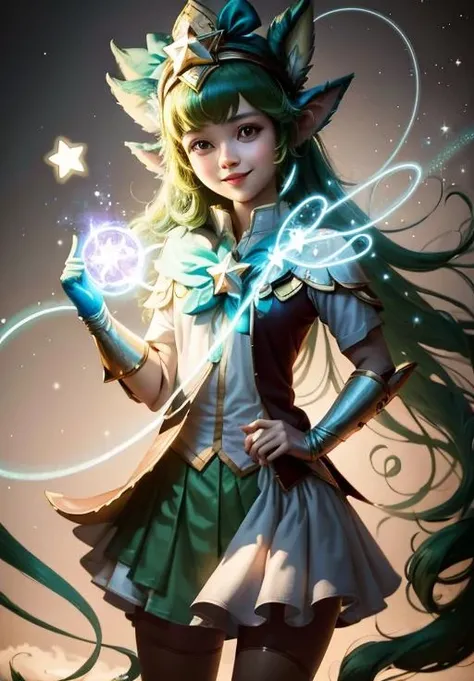 <lora:star_guardian_Lulu:0.8>, star_guardian_Lulu, solo, smile,, (magical, magnificent, masterpiece:1.3), (trending on CGSociety, trending on pixiv, contest winner:1.3)