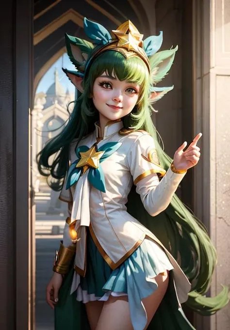 <lora:star_guardian_Lulu:0.8>, star_guardian_Lulu, solo, smile,, (magical, magnificent, masterpiece:1.3), (trending on CGSociety, trending on pixiv, contest winner:1.3)