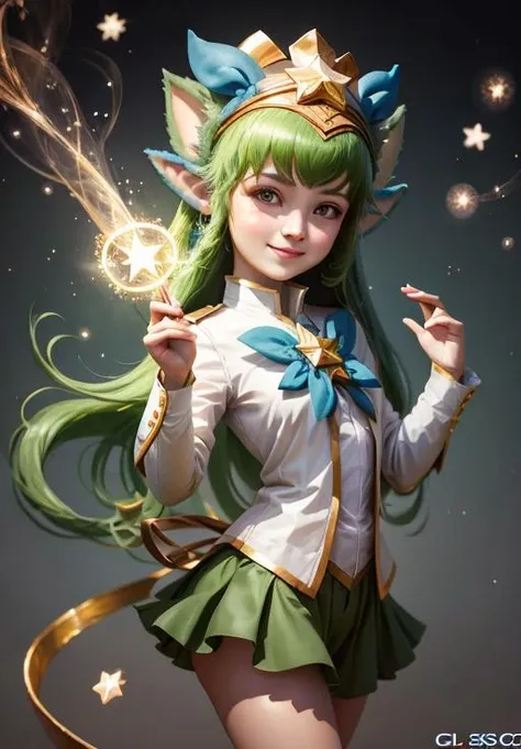 <lora:star_guardian_Lulu:0.8>, star_guardian_Lulu, solo, smile,, (magical, magnificent, masterpiece:1.3), (trending on CGSociety, trending on pixiv, contest winner:1.3)