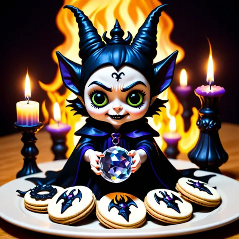 Supernatural Creepy Cute Witch Werewolf Den Bat-shaped Cookies Crystal Balls Maleficent Smirk Cursed Candelabras Ouija Board Bonfires