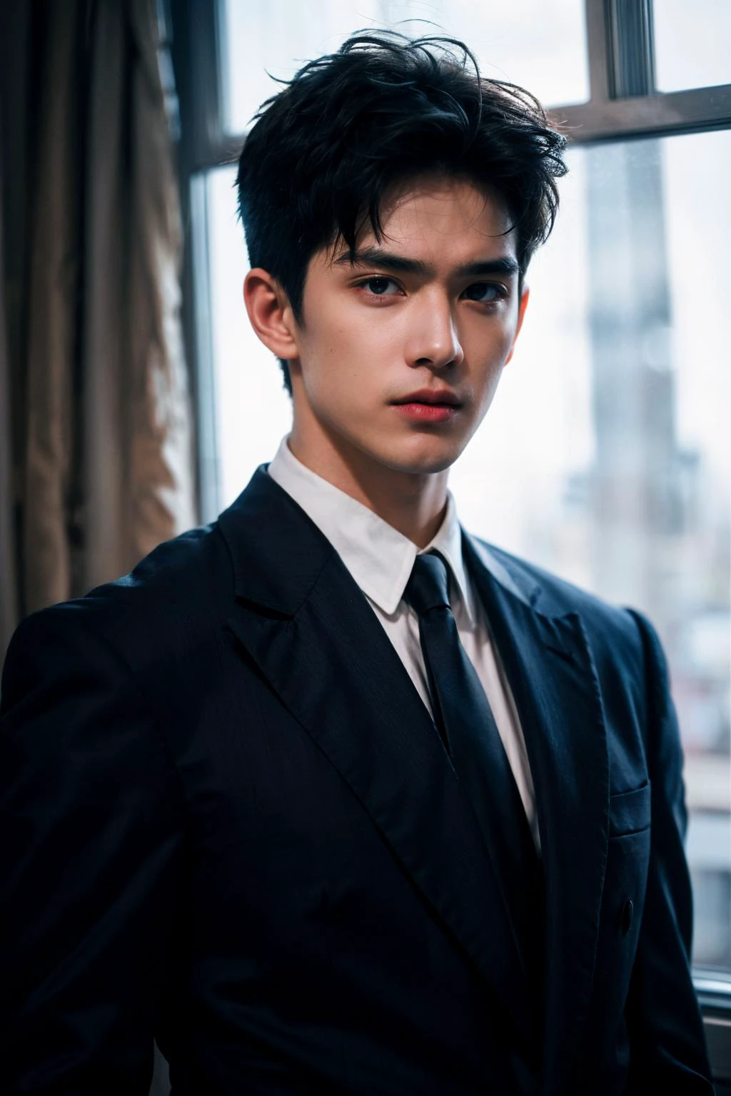 The Atmosphere of Film Cinema, captivating visuals, RAW photo, full sharp, high quality, delicate features, contour light, backlighting, Professional photography,
,exquisite composition, upper body ,black suit, look at the viewer
1boy, sportsman, Visual_Optimization, Color_Harmonization,
<lora:add_detail:1>, <lora:Neobroé¢_v1.0:0.9>