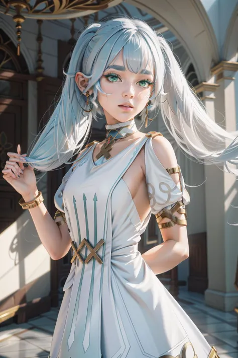 fls,def clothe,<lora:fls-v100:0.7>dress,  <lora:Ð¤ÑÐ¸ÑÐµÐ½ Ð¿ÑÐ¾Ð²Ð¾Ð¶Ð°ÑÑÐ°Ñ Ð² Ð¿Ð¾ÑÐ»ÐµÐ´Ð½Ð¸Ð¹ Ð¿ÑÑÑ(aafrie,long hair, white hair,twintails, pointy ears,earrings, thick eyebrows,(ÑÐ¼ Ð¾Ð´ÐµÐ¶Ð´Ñ):0.7> aafrie, long hair, (white hair), 2twintails, pointy ears, earrings, thick eyebrows,green eyes, small breasts, flat, 1girl in full growth, best quality, masterpiece, ultra-detailed, high quality, perfect nose, highly detailed skin, warm skin tone, defiance512, RAW photo, best quality, high resolution, (masterpiece), dreamlike, dreamy, modelshoot style, analog style, tonemapping, photorealistic, professional photography, sharp focus, HDR, 8K resolution, intricate detail, sophisticated detail, hyper detailed, (depth of field), highlight and shadow, volumetric lighting, cinematic bloom, professional light, looking at viewer, blotchy,