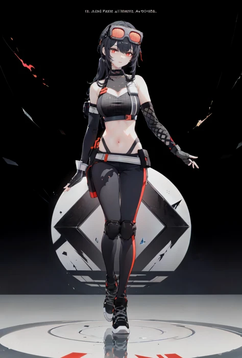 simple_black_background, black and white theme, Sense of coordination, sense of order, mathematics beauty, (((cover design))), (((((cover art))))), ((trim)), album_art, official art, (Master's work),
<lora:grace-v100-000028:0.8:lbw=OUTALL>, grace, 1girl, gloves, breasts, black hair, navel, pants, red eyes, sneakers, goggles on head,
girl, perfect_detal_girl, cute_girl, chess girl, pretty, long hair, (((delicate and beautiful eyes))), cute_eyes, looking at viewer, cute face, pretty facenavel, perfect body, body art, standing on chessboard, beautiful pose,
chessboard, chess, white geometry, black geometry, reflection, crystal_art, pattern_design, creative, Mystery pattern, black crystal decorate, black crystal, (architectural art), ((geometric art)), pattern design, creative,
------,
Low saturation, grand masterpiece, Perfect composition, film light, light art