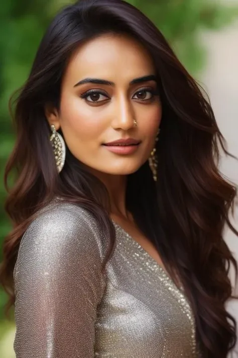 high quality photo of a 28-year-old surbhijo woman ,Stuning Pose, detailed face, Sony A7s3 Camera, Sigma Art 1.2 85MM lens <lora:surbhijo:1>
