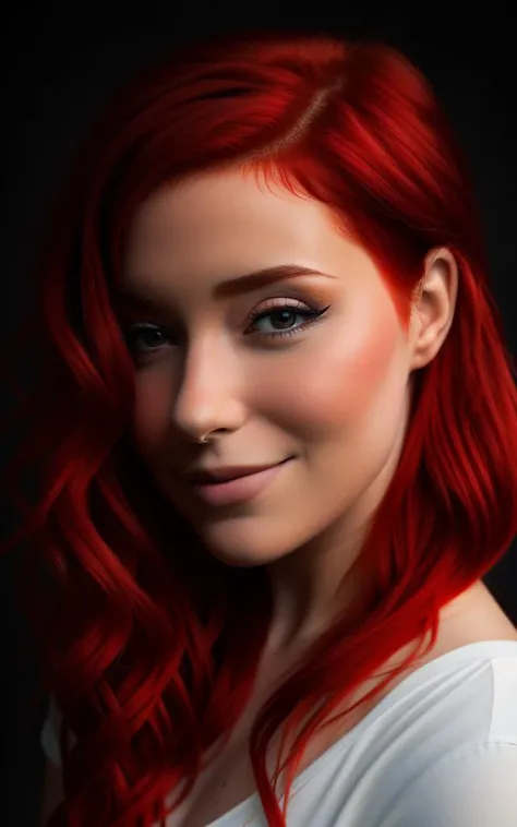 annitheduck, red hair, (8k, RAW photo, best quality, masterpiece:1.2), (realistic, photo-realistic:1.37), best quality, ultra high res, ultra-detailed