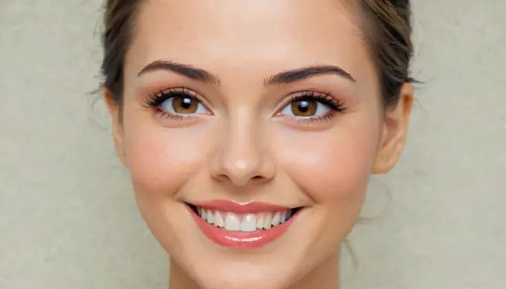 woman, closeup of smiling face