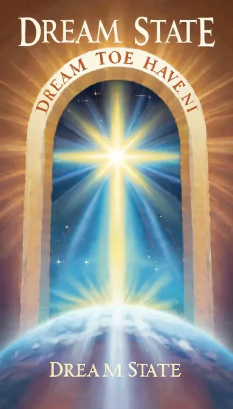 a portal to heaven, text above portal reads: "dream state"