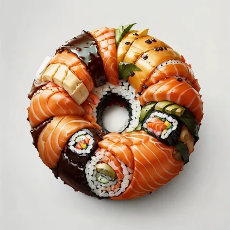 <lora:SushiStyle:1> SushiStyle doughnut