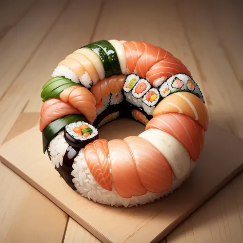 <lora:SushiStyle v1:1> SushiStyle doughnut