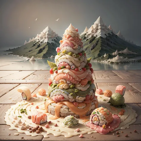 <lora:SushiStyle:0.5> SushiStyle mountain
AND <lora:GelatoStyle:0.5> GelatoStyle