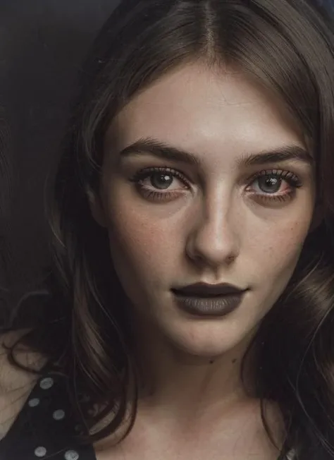 eh1, (close-up, editorial photograph of a 21 year old woman), (highly detailed face:1.4) (smile:0.7) (background inside dark, moody, private study:1.3) <lora:epiNoiseoffset_v2:1.2>, POV, by lee jeffries, nikon d850, film stock photograph ,4 kodak portra 400 ,camera f1.6 lens ,rich colors ,hyper realistic ,lifelike texture, dramatic lighting , cinestill 800,
<lora:ElizabethHurley:1>