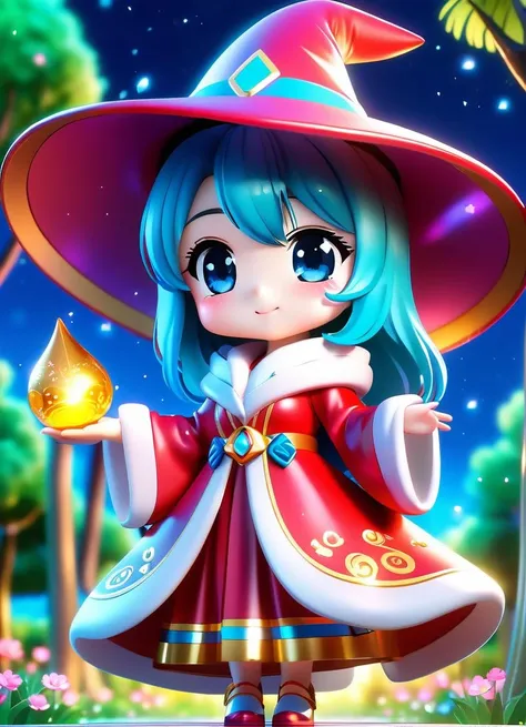 chibi,mage robe, wizard hat, enchanted amulet,full body,1girl,<lora:Figure_V1:1>,<lora:neg4all_bdsqlsz_xl_V7:1>,