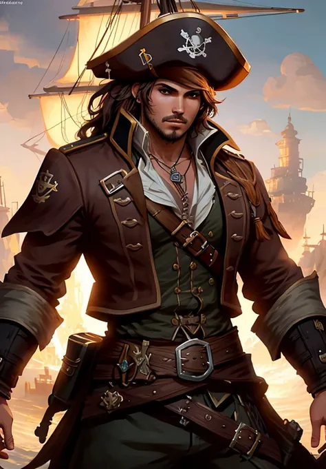epic cinematic illustration of brave pirate captain,hyper details,lighting art,insane details,8k,album art,ambient soft lighting,dramatic lighting,diffused soft lighting,cgsociety art,DeviantArt trending,8k HD,by prt,