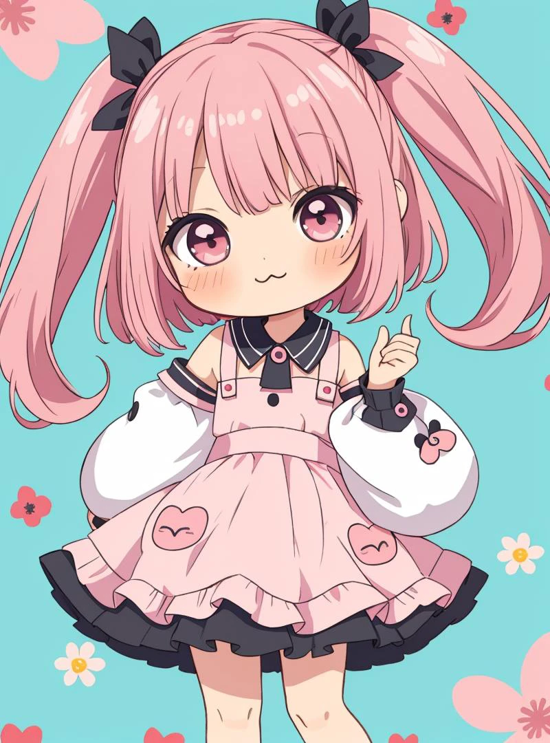 (kawaii style, cute, chibi)
1girl