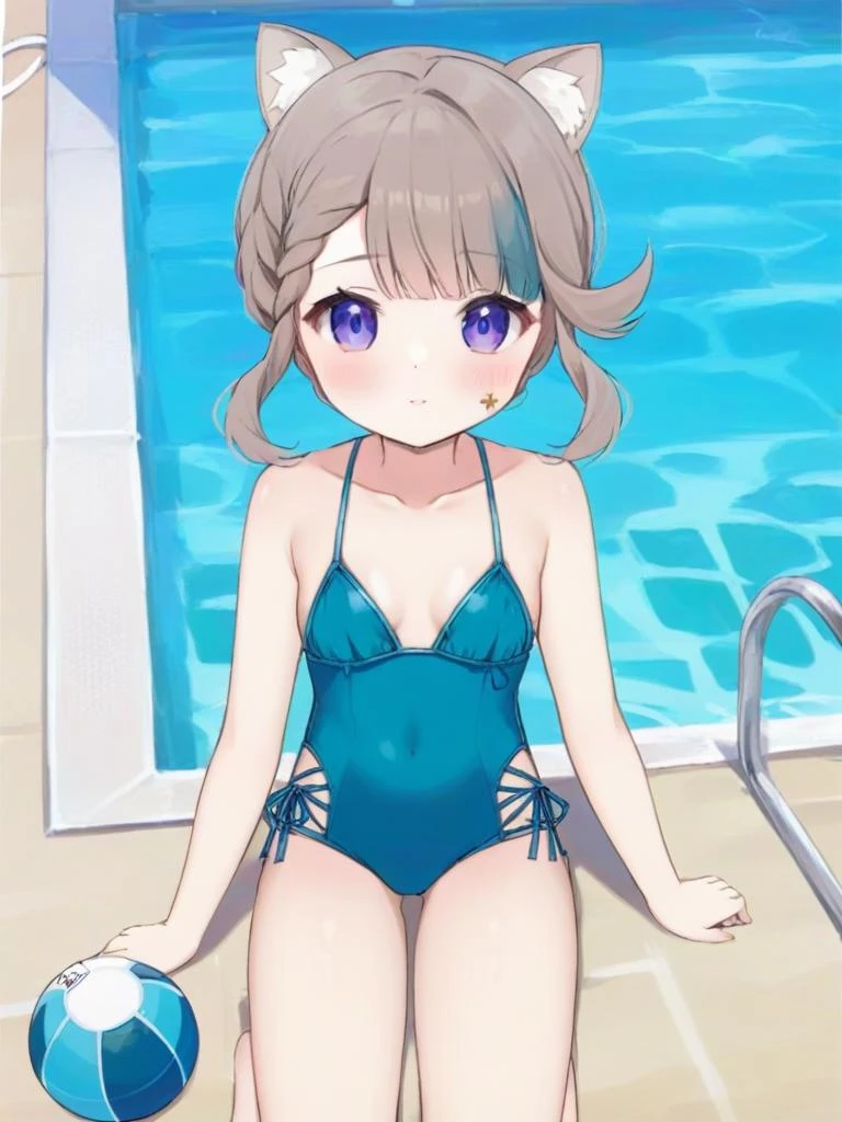 <lora:xl_ç³å¦®ç¹ girl-000005:1.2>,bikini,ç³å¦®ç¹ girl,school swimsuit,