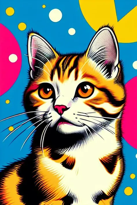 pop art, lovely cat, 
<lora:pop_art_v2:0.7>