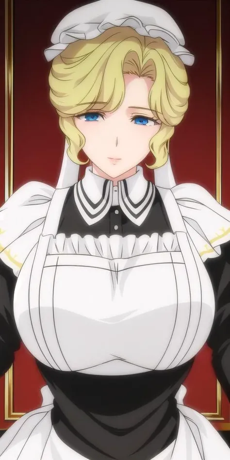 (masterpiece), high quality, detailed background, 1girl, solo, nsfw, ChopioMaid, short hair, blonde hair, blue eyes, maid, large breasts, white headwear, maid outfit, mob cap, maid apron, (blush:1.2), looking at viewer, white thighhighs, garter straps, bedroom, bed, on bed, pillow, head on pillow, nude, large breasts, orgasm face, climax, open mouth, vaginal, pov, straddling, girl on top, missionary, hetero, penis, creampie, cum in pussy, cum dripping from pussy,