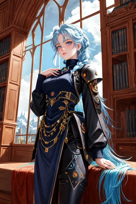 Picture quality:High detail masterpiece 8K high resolution body content:1 girl 8 year old doll girl,wide wide shot,in a panoramic view,Wear a loli suit,Moe doll assures,Suspicious Expression Background:Classical clock environment:Mysterious shimmer,It has a magical touch atmosphere,Hopeful,Endless coercion,A sense of mystery, lamplight:Technical beams,Magic beam,The fantasy of the futuristic world is intertwined with reality color:Infused with ethereal hues and spooky shades,blue green,High purity color, composition:Wide angle composition,Spell composition,The character is in the center,Bird's eye view style reference:afofuturism,Dynamic complexity,sci-fy