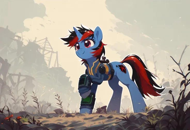 score_9, score_8_up, score_7_up, score_6_up, score_5_up, score_4_up,( thick outline body: 1.5), Blackjack, fallout costume, Unicorn, moving,