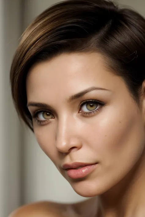 <lora:DanniiMinogueSD-000001:0.8> danniiminogue, tanned, short hair, dark hair, face, close-up, portrait, lines, wrinkles, make-up,