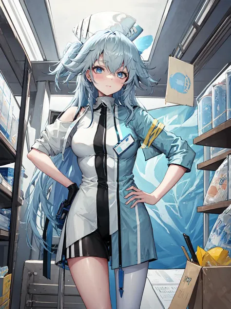 masterpiece, best quality, <lora:ptf6-3:1>,nurse, blue_hair,