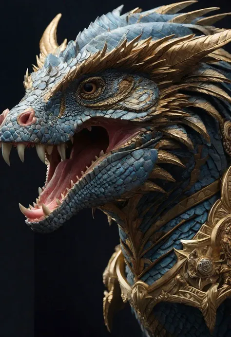 hyper detailed masterpiece, dynamic, awesome quality pithecophaga jefferyi, fantastical realism,