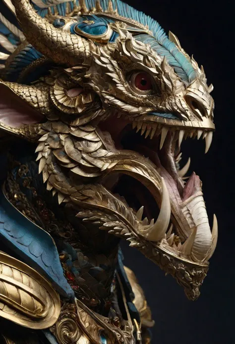 hyper detailed masterpiece, dynamic, awesome quality pithecophaga jefferyi, fantastical realism,