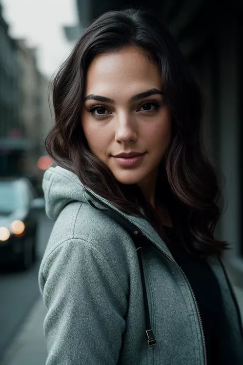 photo of beautiful (gg4d0t-130:0.99), a woman in a (underworld:1.1), perfect hair, wearing (outerwear:1.2), modelshoot style, (extremely detailed CG unity 8k wallpaper), professional majestic (photography by walker evans:1.1), (Kodak 616 Junior Camera), 24mm, exposure blend, hdr, faded, extremely intricate, High Detail, Sharp focus, dramatic, soft cinematic light, (looking at viewer), (detailed pupils), cute smile, 24mm, 4k textures, soft cinematic light, adobe lightroom, photolab, elegant, ((((cinematic look)))), soothing tones, insane details, hyperdetailed, low contrast