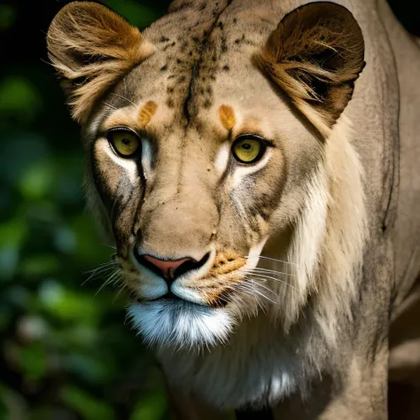 In this breathtaking Stable Diffusion creation,we present a stunning close-up that captures the very essence of beauty itself - the intricate details and colors found within a pair of mesmerizing eyes in a lions face. The background is a sunset on the African savanna, With exceptional skill and precision,our master artists have rendered every aspect in ultra-high definition,showcasing the delicate veins,rich hues,and flecks of gold that make these orbs so enchanting. Natural light bathes the subject in warmth as it filters through the surrounding foliage,casting an ethereal glow upon the scene. As you craft your prompts,focus on every nuance that contributes to this exquisite composition,using only the best techniques and tools available to ensure each element works harmoniously to create a visual symphony that leaves viewers spellbound.,
Incorporate these elements into your image:,
- A striking macro shot of a pair of beautiful eyes,
- Exceptional detail captured with ultra-high definition technology,
- Warm natural lighting filtering through surrounding foliage,
- Rich color palette featuring shades of gold,green,and brown,
- An atmosphere of serenity and wonder surrounding the subject,
- Subtle textural details such as delicate veins and flecks of pigment,
- A sense of intimacy and connection between viewer and subject,
- rule of thirds,