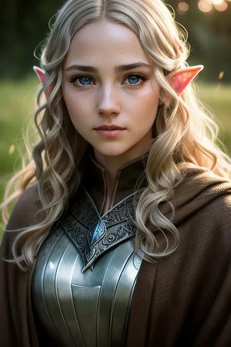 (detailed face, detailed eyes, clear skin, clear eyes), , lotr, fantasy, elf, female, (((full body visible))), looking at viewer, portrait, photography, detailed skin, realistic, photo-realistic, 8k, highly detailed, full length frame, High detail RAW color art, piercing, diffused soft lighting, shallow depth of field, sharp focus, hyperrealism, cinematic lighting