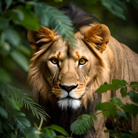 In this breathtaking Stable Diffusion creation,we present a stunning close-up that captures the very essence of beauty itself - the intricate details and colors found within a pair of mesmerizing eyes in a lions face. The background is a sunset on the African savanna, With exceptional skill and precision,our master artists have rendered every aspect in ultra-high definition,showcasing the delicate veins,rich hues,and flecks of gold that make these orbs so enchanting. Natural light bathes the subject in warmth as it filters through the surrounding foliage,casting an ethereal glow upon the scene. As you craft your prompts,focus on every nuance that contributes to this exquisite composition,using only the best techniques and tools available to ensure each element works harmoniously to create a visual symphony that leaves viewers spellbound.,
Incorporate these elements into your image:,
- A striking macro shot of a pair of beautiful eyes,
- Exceptional detail captured with ultra-high definition technology,
- Warm natural lighting filtering through surrounding foliage,
- Rich color palette featuring shades of gold,green,and brown,
- An atmosphere of serenity and wonder surrounding the subject,
- Subtle textural details such as delicate veins and flecks of pigment,
- A sense of intimacy and connection between viewer and subject,
- rule of thirds,