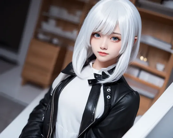 masterpiece, best quality, ultra-detailed, illustration,
1girl, white hair,