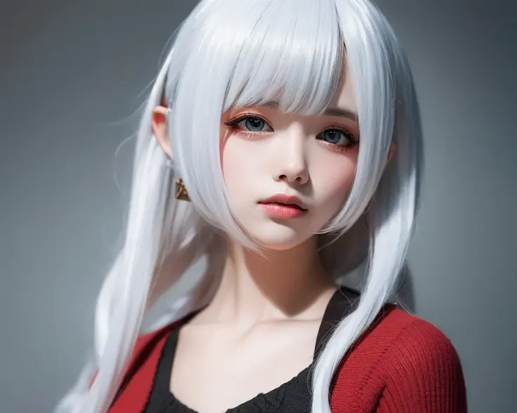 masterpiece, best quality, ultra-detailed, illustration,
1girl, white hair,