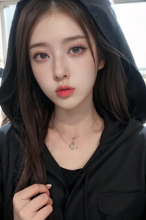 (masterpiece, best quality, 8k, RAW photo, beautiful and aesthetic:1.2), complex detail, Indirect light, photorealistic,
((woman:1.5)), lips,
Hooded windbreaker,
<lora:WhiteSSin:1> whitessin,