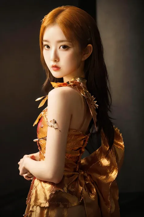(masterpiece, best quality, 8k, RAW photo, beautiful and aesthetic:1.2), complex detail, Indirect light, photorealistic,
((woman:1.5)),
Wearing Emberforged Phoenix Knight Plate with Fiery Crest, flame-etched greaves,
<lora:WhiteSSin:1> whitessin,
