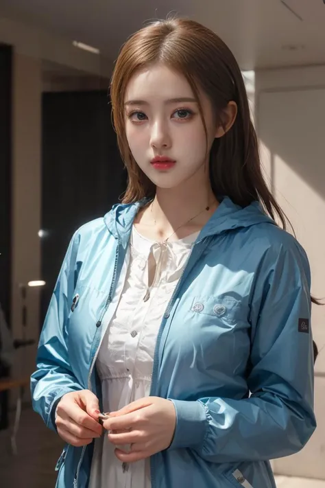 (masterpiece, best quality, 8k, RAW photo, beautiful and aesthetic:1.2), complex detail, Indirect light, photorealistic,
((woman:1.5)),
Water-resistant anorak,
<lora:WhiteSSin:1> whitessin,
