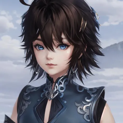 1boy,(12-year-old), brown hair, ahoge, solo,blue eyes,
close_up,
<lora:Paotai-V4-000008:0.8>, masterpiece, best quality,