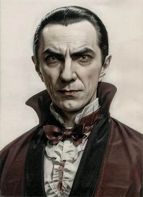 d1, a man, dracula, art portrait by Shintaro Kago <lora:Dracula:.95>