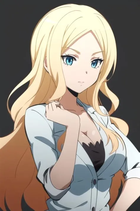 best quality,ultra high res, 1girl,<lora:IrinaJelaviÄR4:0.7>,IrinaJelaviÄR4,blonde hair, blue eyes, simple background